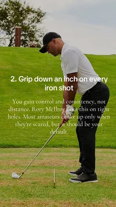 Slide 3 of the Scratch AI slideshow “6 weird golf hacks that feel illegal but actually work”