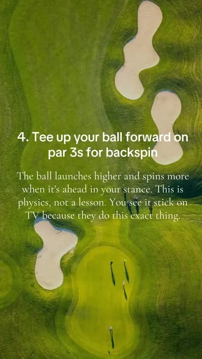 Slide 5 of the Scratch AI slideshow “6 weird golf hacks that feel illegal but actually work”