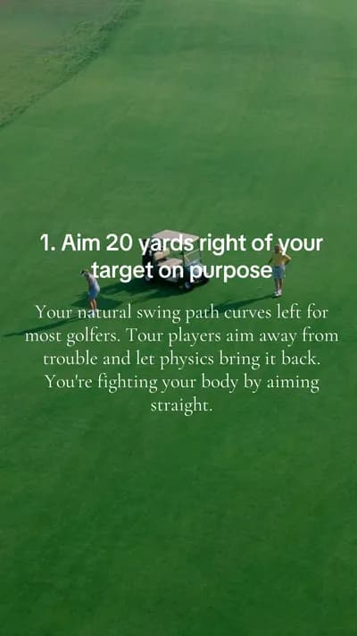 Slide 2 of the Scratch AI slideshow “6 weird golf hacks that feel illegal but actually work”